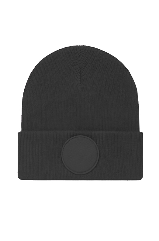 Uneek UC412 Circular Patch Beanie Graphite Grey ONE